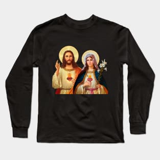 Sacred and Immaculate Heart of Jesus and Mary Long Sleeve T-Shirt